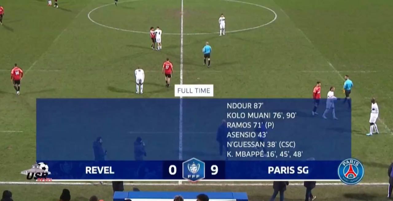 Hasil Revel vs PSG